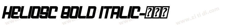 HeliosC Bold Italic字体转换